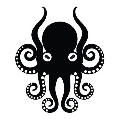 Ahtapot vektör çizim