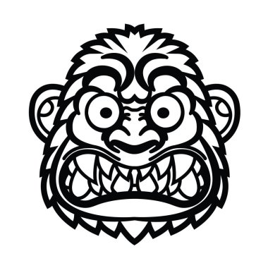 Kızgın maymun kafası