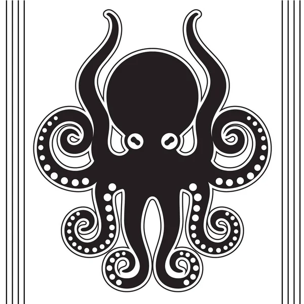 Vectorillustratie van octopus — Stockvector