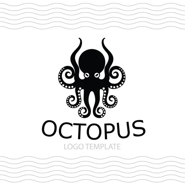 Vector illustration of octopus — Stock Vector