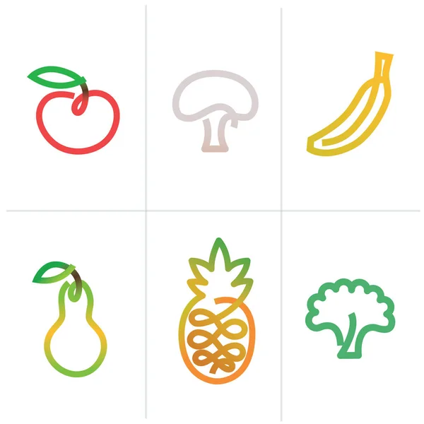 Fruits icon vector — Stock Vector