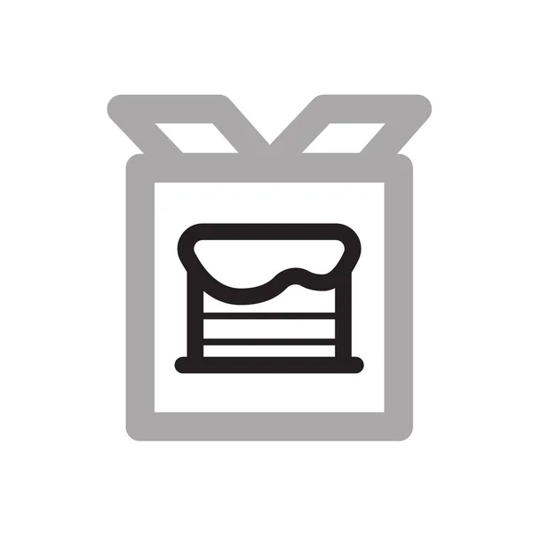 Gestileerde voedsel pictogrammen — Stockvector