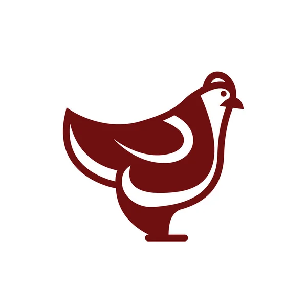 Icona vettoriale di pollo stile piatto lineare — Vettoriale Stock