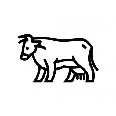 İnek stilize çizim