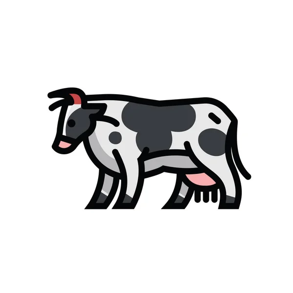 Stilisierte Zeichnung der Kuh — Stockvektor