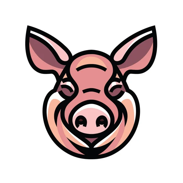 Image vectorielle de la tête de porc — Image vectorielle