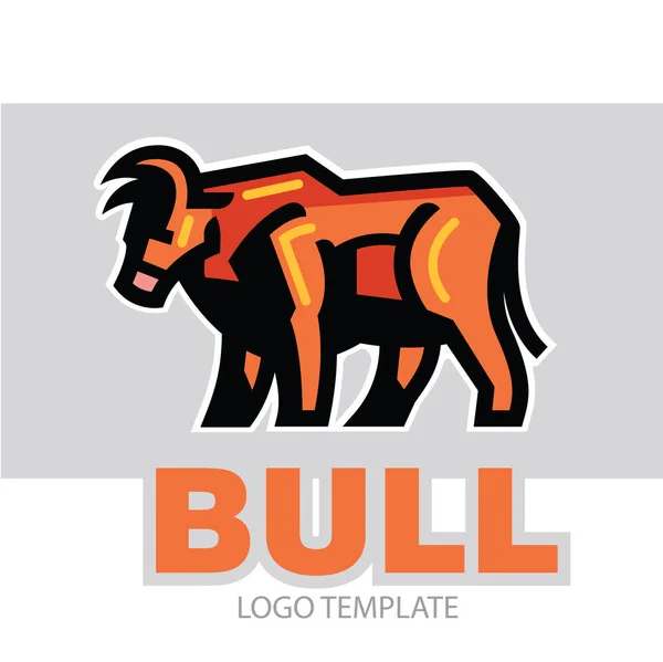 Stylizovaná kresba Bull — Stockový vektor