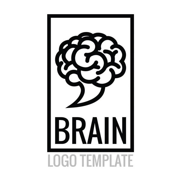 Brain Cloud logotyp mall — Stock vektor