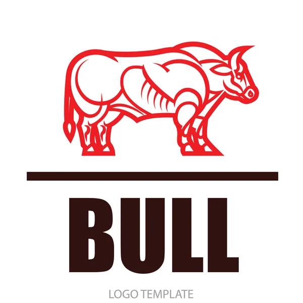 Potężny stojący belgijska błękitno-bull — Wektor stockowy