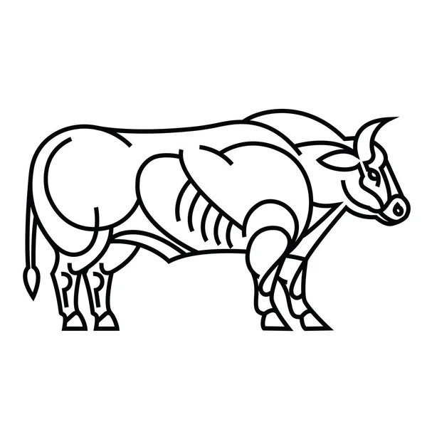 比利时蓝色牛 — 图库矢量图片
