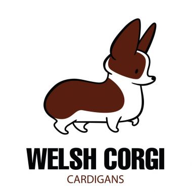 Sevimli çizgi Galce Corgi çizim