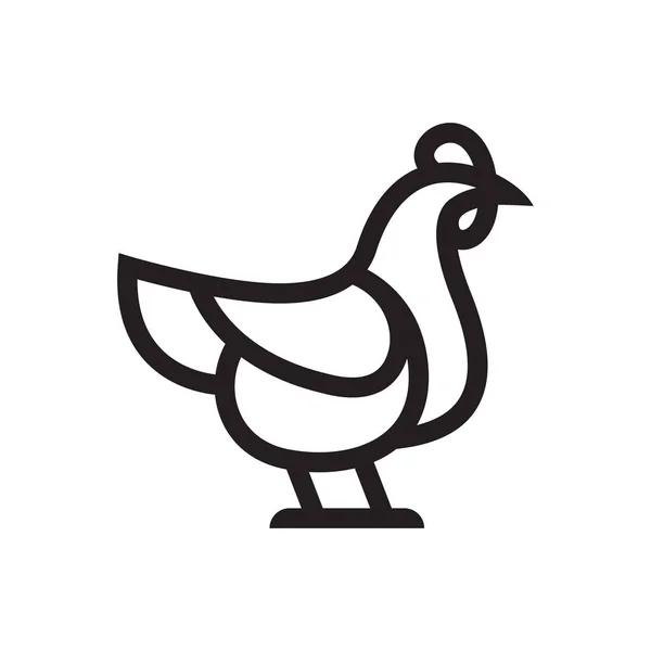 Курица или вектор петуха — стоковый вектор