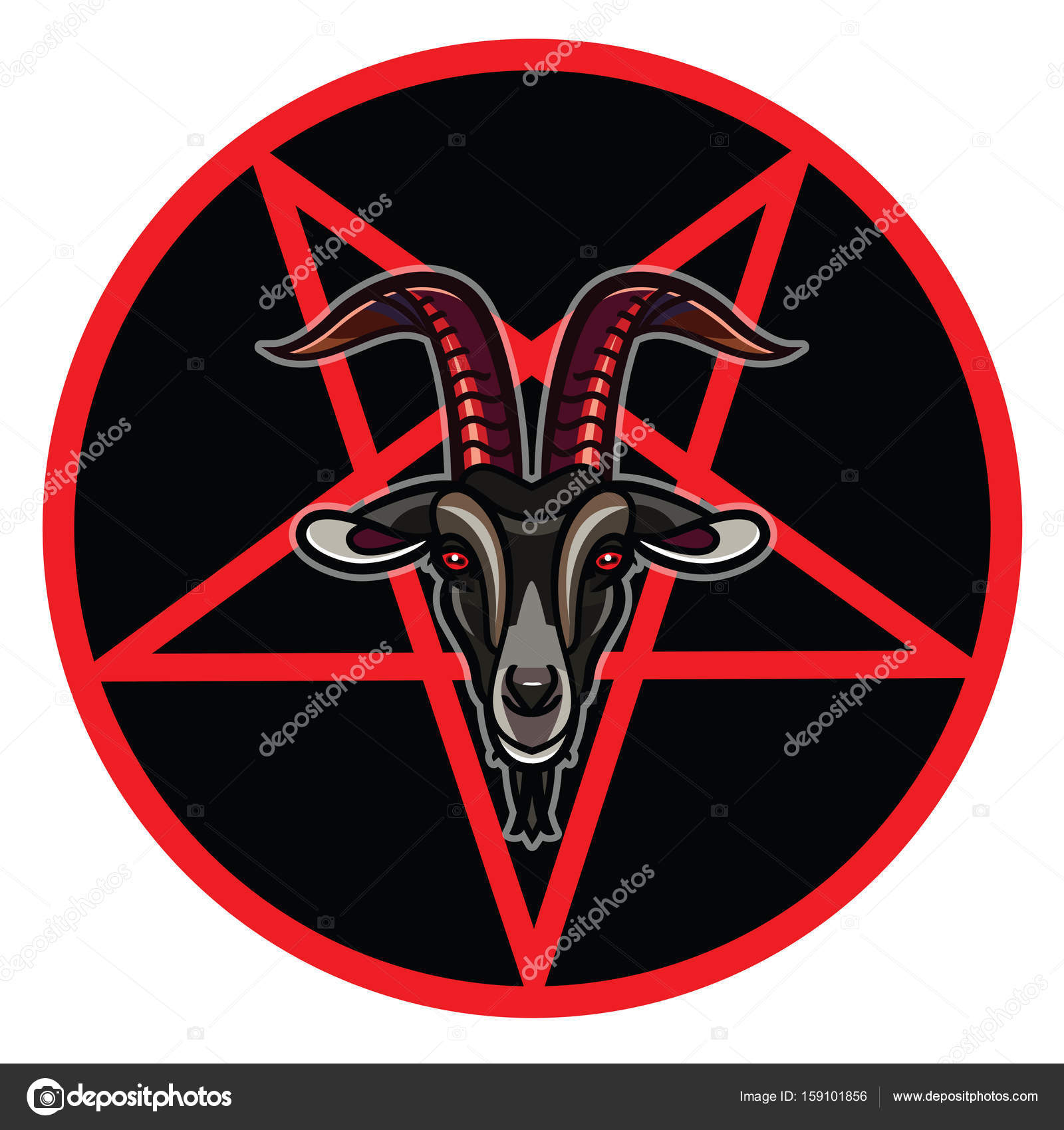 Почему козел символ. Демон пентаграмма коза. Знак сатаны пентаграмма коза. Бафомет коза сатанинского. Бафомет икона.
