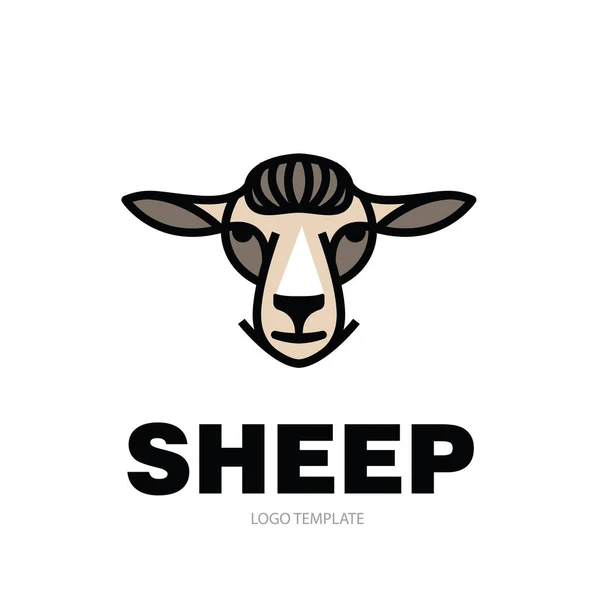 Drawing head of sheep — Stock Vector