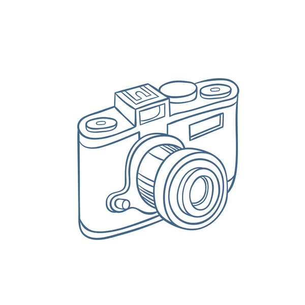 Retro photo camera — Stock Vector