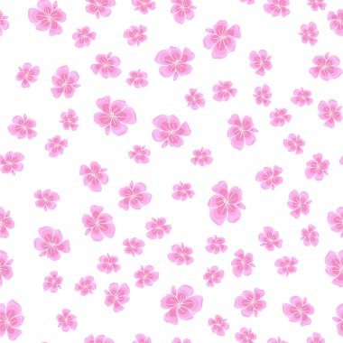 Dikişsiz sakura desen