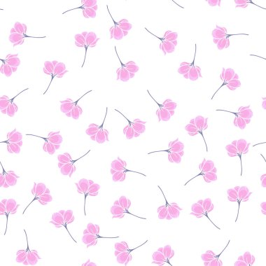 Dikişsiz sakura desen