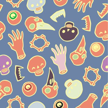 Kürek kemikleri ve gözleri ile sorunsuz sonsuz arka plan