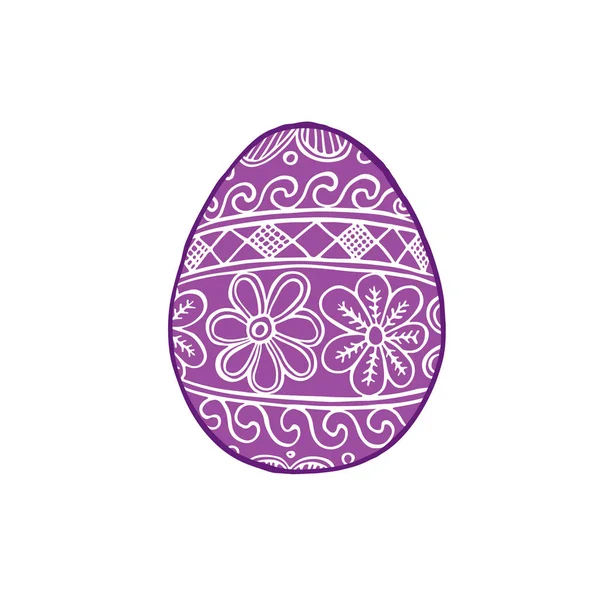 Ornamento popular ovos decorados — Vetor de Stock