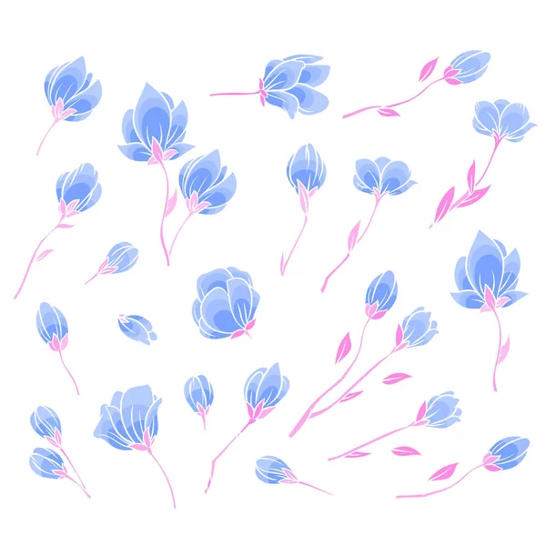 Roze sakura bloesem — Stockvector