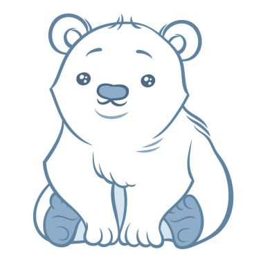 Şirin kutup ayısı çizimi