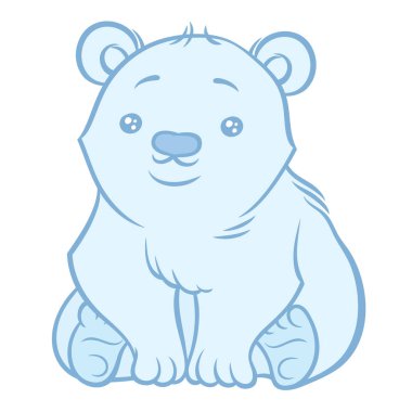 Şirin kutup ayısı çizimi