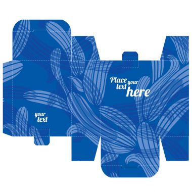 Hediyelik düğün iyilik kutusunu tasarım şablonu doğa desenli