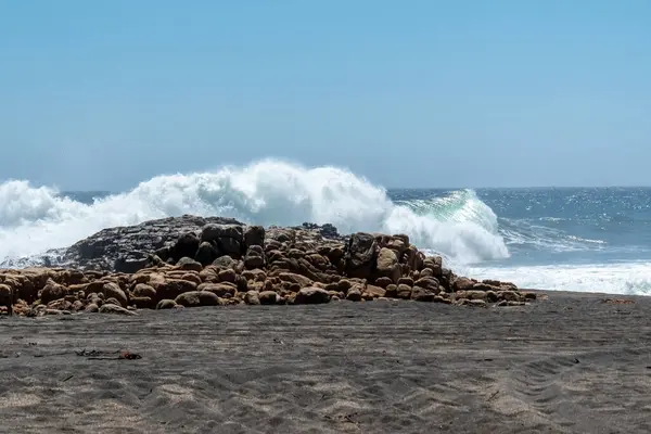 Spiaggia Arcos Calan Situata Cile Sulla Costa Dell Oceano Pacifico — Foto Stock