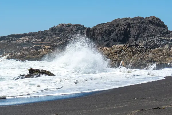 Spiaggia Arcos Calan Situata Cile Sulla Costa Dell Oceano Pacifico — Foto Stock