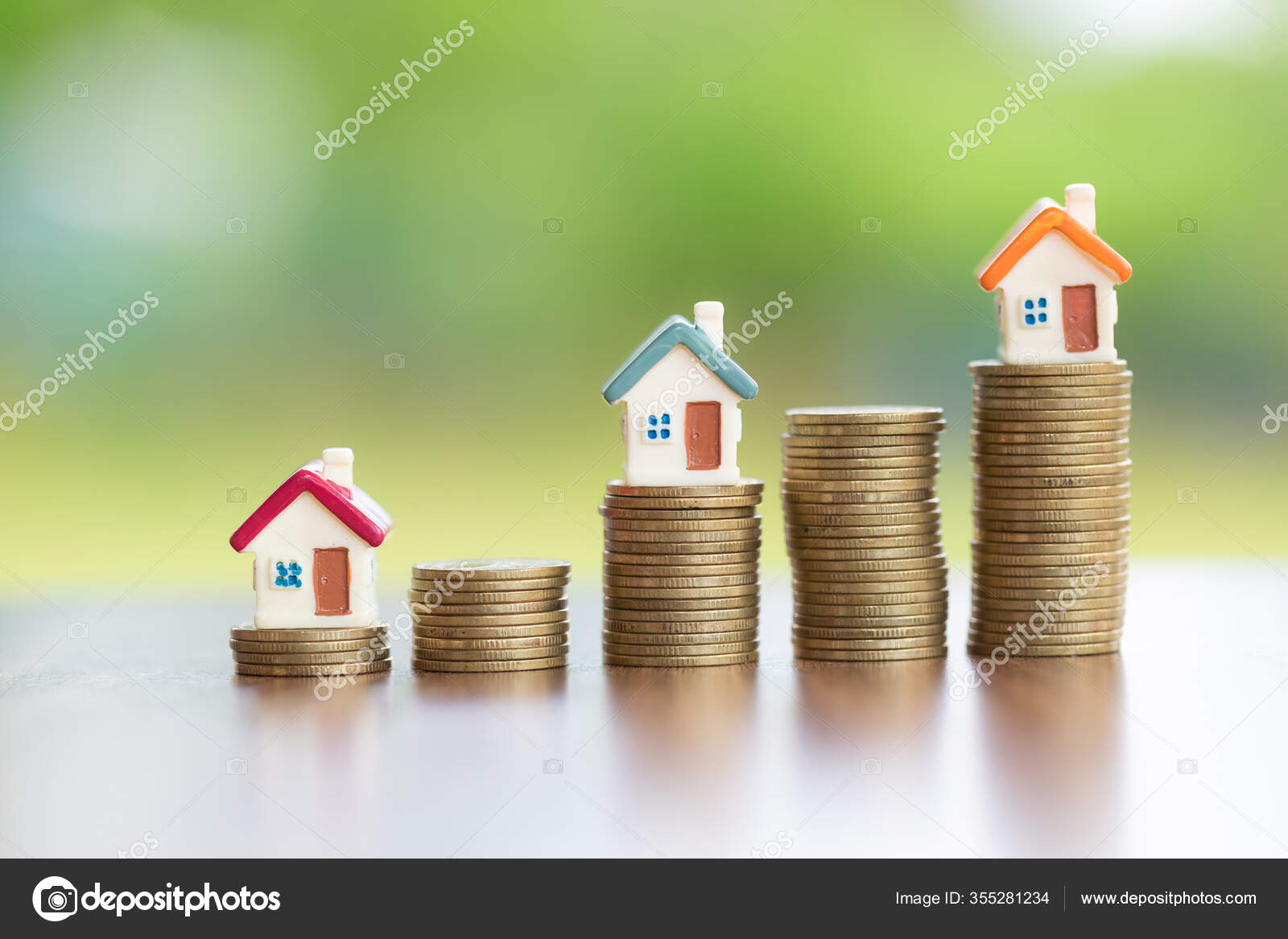 Saving Money Concept Coin Stack Growing Business Money Investment