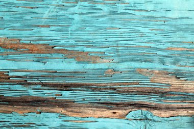 kırık boya, vintage, tahta, arka plan ile eski mavi Pano