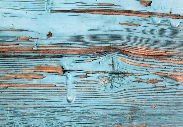 Régi kék fórumon repedt festékkel, vintage, fa, háttér — Stock Fotó