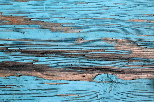 Alte blaue Tafel mit rissiger Farbe, Vintage, Holz, Hintergrund — Stockfoto