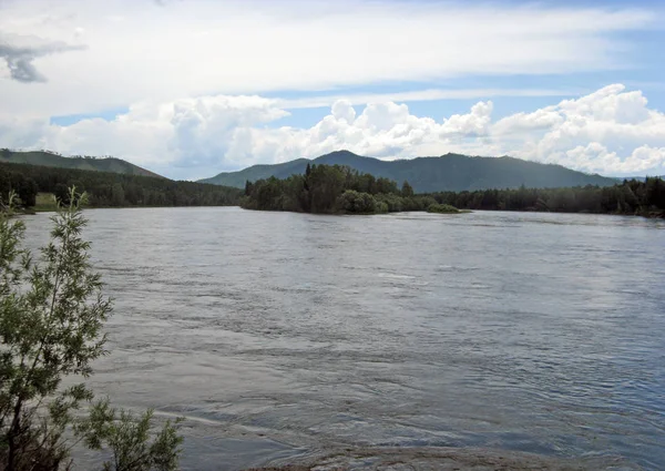 Rzeki Jenisej. Piękne rzeki Syberyjskie — Zdjęcie stockowe
