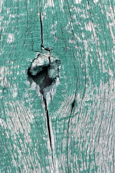 Old Blue Board Cracked Paint Vintage Wood Background Grunge Plank — Stock Photo, Image