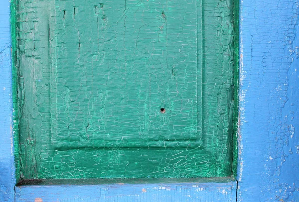 Tablero Azul Viejo Con Pintura Agrietada Fondo Madera Vintage Tablón — Foto de Stock