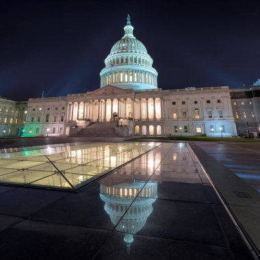 Washington Dc, bize Capitol Binası gece. 
