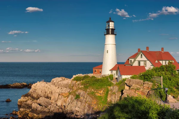 Portland Head Lighthouse en Cape Elizabeth, Maine, EE.UU. . — Foto de Stock