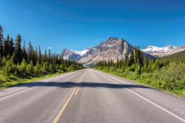 Road Trip in the Rocky Mountains, Canada. clipart