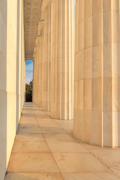 Lincoln Memorial ao pôr do sol, Washington, DC — Fotografia de Stock