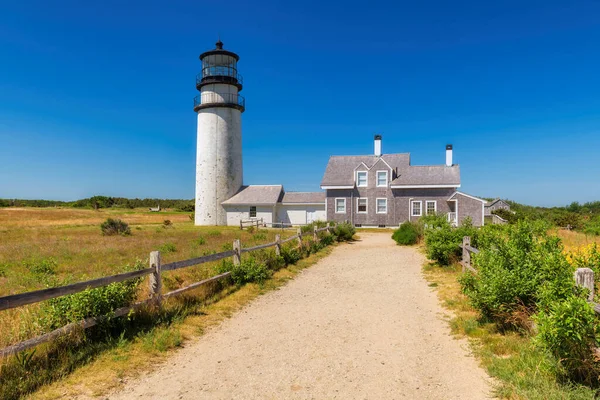 라이트 하우스 Cape Cod Highland Lighthouse Massachusetts Usa — 스톡 사진