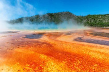 Grand Prismatic Springs Yellowstone Ulusal Parkı, Wyoming, ABD