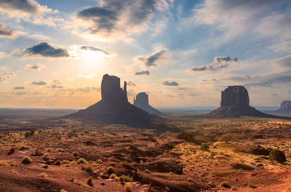 Spektakulärer Sonnenaufgang Monument Valley Arizona Utah Usa — Stockfoto