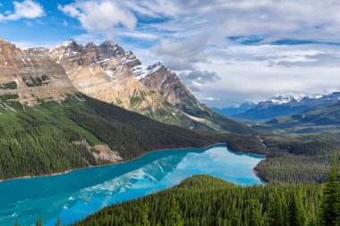 Spectacular view of Peyto lake early morning in Banff National Park, Alberta Canada clipart