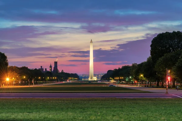 Vista Noturna Washington Eua — Fotografia de Stock