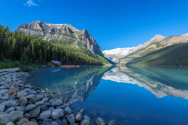 Spettacolare Vista Sul Lago Pidocchio Mattina Presto Nel Banff National — Foto Stock