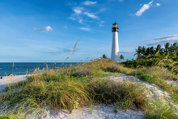 Maják Beach Florida Maják Mysu Florida Key Biscayne Miami Florida — Stock fotografie