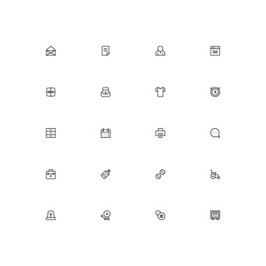 Evrensel düz çizgi simgeler kümesi. Piksel mükemmel vektör simgesi Web siteleri ve infographics için ayarla