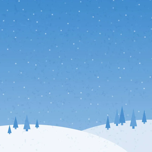 Fondo de copos de nieve azul navidad con luces. Ilustración abstracta del vector. Fondo decorativo para tarjeta de felicitación navideña — Vector de stock