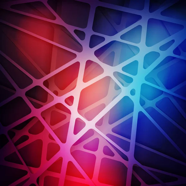 3D-Netz mit Schatten. abstrakte Vektor bunten Hintergrund — Stockvektor